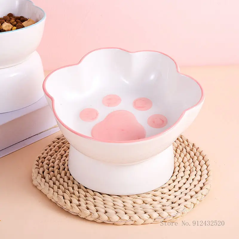 Cat Cat Lace Shape Ceramic Bowl Oblique Mouth Bowl High Foot Protection Cervical Spine Pet Supplies
Cat Cat Lace Shape Ceramic Bowl Oblique Mouth Bowl High Foot Protection Cervical Spine Pet Supplies
