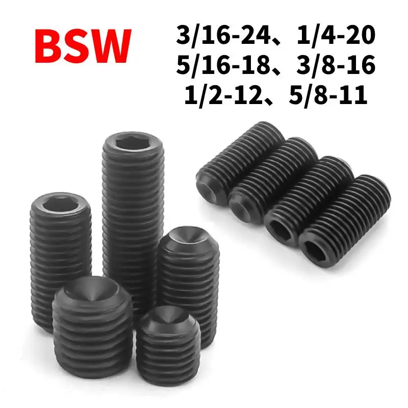 10/5/3/1pcs BSW Grub Screws Cup Point Black Grade 12.9 Alloy Hex Hexagon Socket Allen Cup Point Grub Screw Set Bolt
10/5/3/1pcs BSW Grub Screws Cup Point Black Grade 12.9 Alloy Hex Hexagon Socket Allen Cup Point Grub Screw Set Bolt
