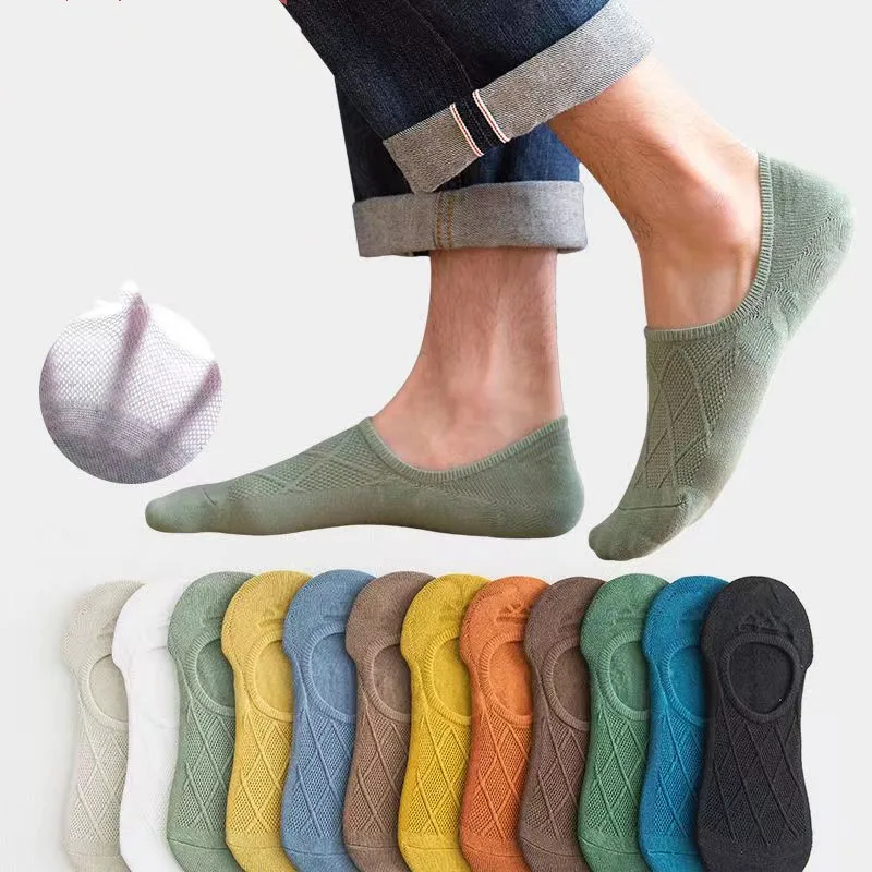 Breathable Male Sock Mesh No Show Socks Cotton Men's Short Low Cut Solid Funny Invisible Man White Fun Cycling Summer Sports
Breathable Male Sock Mesh No Show Socks Cotton Men's Short Low Cut Solid Funny Invisible Man White Fun Cycling Summer Sports