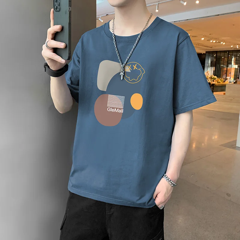 Men's Summer Thin Section Fashion Casual Short-sleeved Large Size Slim T-shirt Classic Round Neck Clothing Hip-hop Street
Men's Summer Thin Section Fashion Casual Short-sleeved Large Size Slim T-shirt Classic Round Neck Clothing Hip-hop Street