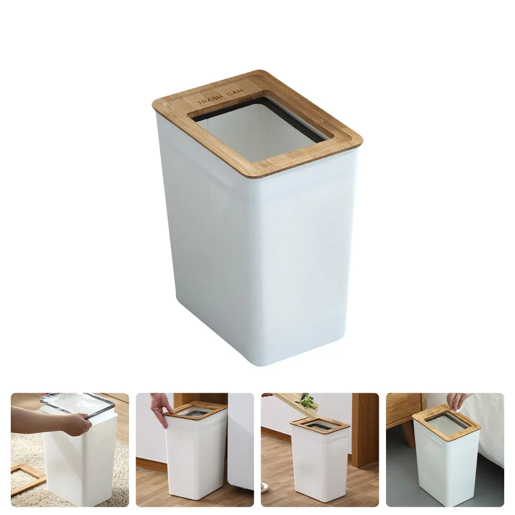 Mini Car Trash Can Bamboo Lid Creative Bucket Small Waste Plastic Container Office
Mini Car Trash Can Bamboo Lid Creative Bucket Small Waste Plastic Container Office