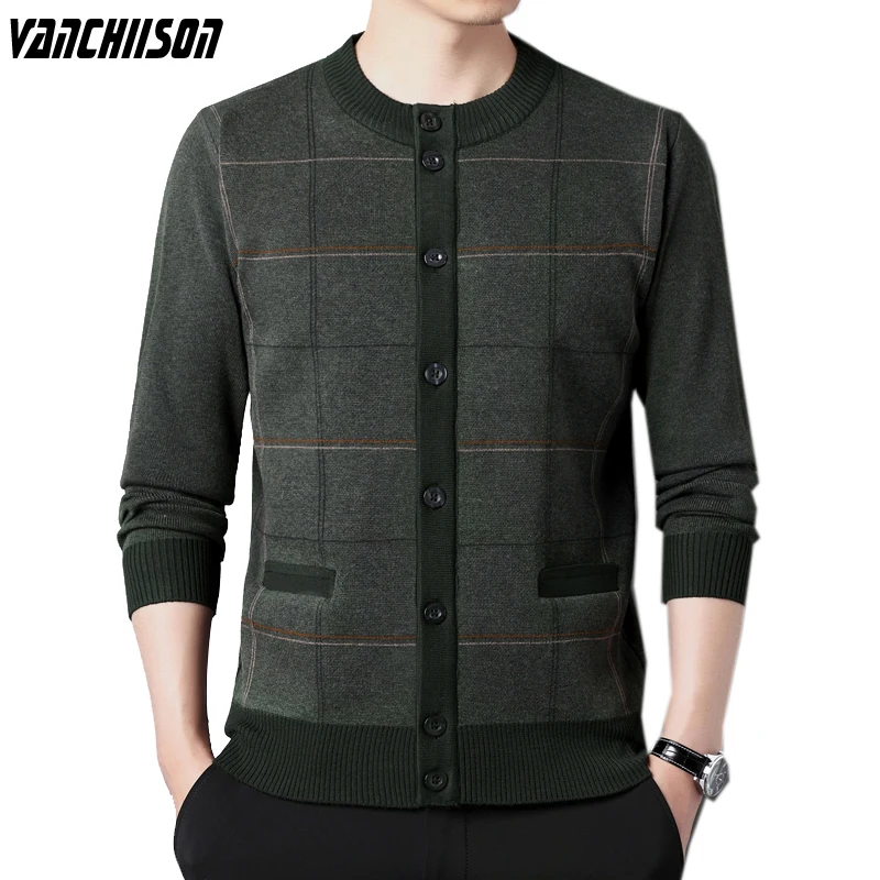 Men Sweater Cardigan O Neck 100% Polyester Buttons Down Knit Stripes Thick Vintage Casual for Autumn Winter 2 Pockets 0016107
Men Sweater Cardigan O Neck 100% Polyester Buttons Down Knit Stripes Thick Vintage Casual for Autumn Winter 2 Pockets 0016107
