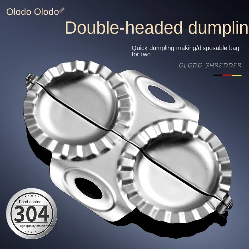 Dumpling Packer 304 Stainless Steel Double-Headed Dumpling Mold Household Bag Dumpling Tool Dumpling Wrapper
Dumpling Packer 304 Stainless Steel Double-Headed Dumpling Mold Household Bag Dumpling Tool Dumpling Wrapper