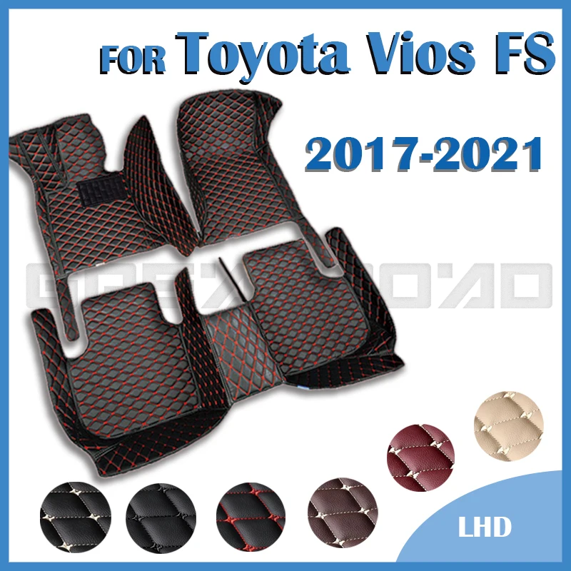 

Автомобильные коврики для Toyota Vios FS 2017, 2018, 2019, 2020, 2021, индивидуальные автомобильные подкладки для ног, задняя крышка, аксессуары для интерьера