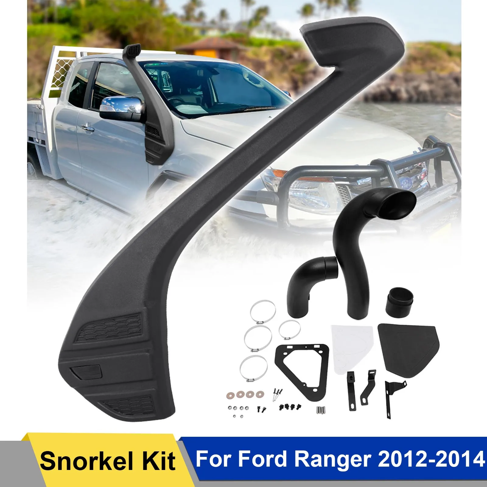 Air Intake Snorkel Kit For Ford Ranger 2012 2013 2014 T6 Diesel P4AT 2.2 Litre-I4 Diesel P5AT 3.2 Litre-I5
Air Intake Snorkel Kit For Ford Ranger 2012 2013 2014 T6 Diesel P4AT 2.2 Litre-I4 Diesel P5AT 3.2 Litre-I5