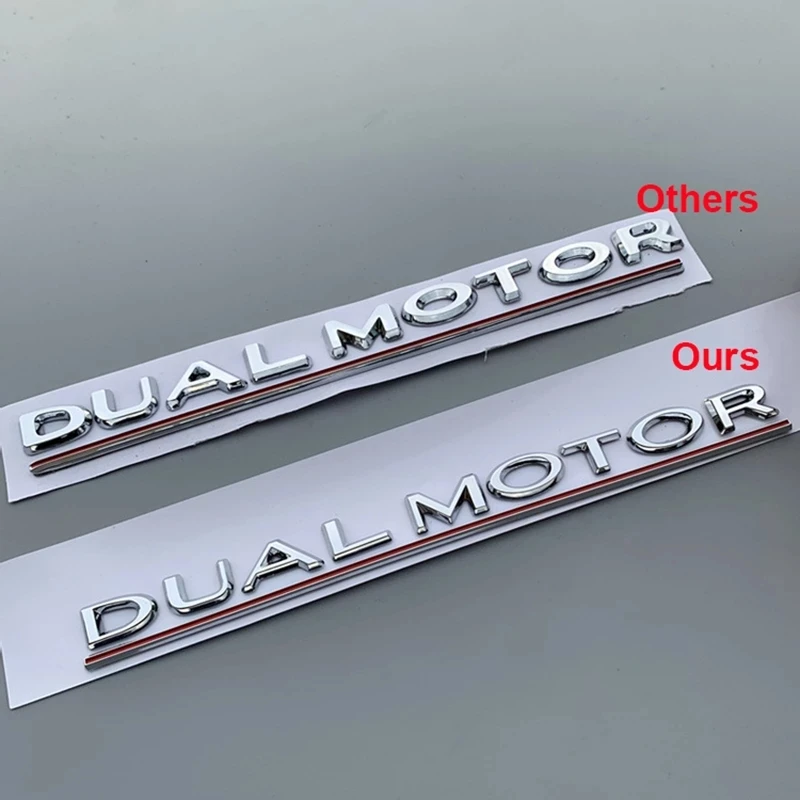 Underlined Letter Logo Dual Motors for Model 3 Car Styling Retrofit High Performance Trunk Badge Sticker Chrome Black
Underlined Letter Logo Dual Motors for Model 3 Car Styling Retrofit High Performance Trunk Badge Sticker Chrome Black