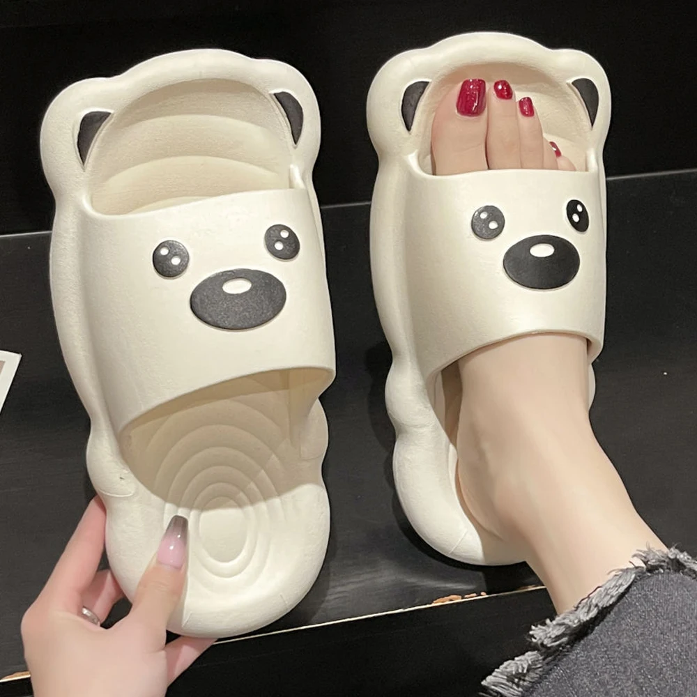 Comwarm Cute Bear Women's Slippers 2023 Summer Fashion Cartoon Sandals Indoor Anti Slip Bath Shoes Home Comfortable Flip Flops
Comwarm Cute Bear Women's Slippers 2023 Summer Fashion Cartoon Sandals Indoor Anti Slip Bath Shoes Home Comfortable Flip Flops