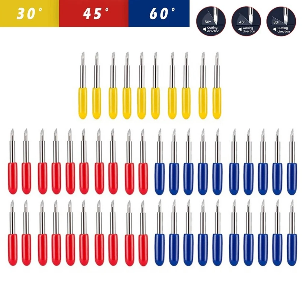 30/45/60 Degrees Plotter Blades For Roland Cricut Plotters Cutter Blade Power Tools Cutting Plotters Replacements Blade 50pcs
30/45/60 Degrees Plotter Blades For Roland Cricut Plotters Cutter Blade Power Tools Cutting Plotters Replacements Blade 50pcs