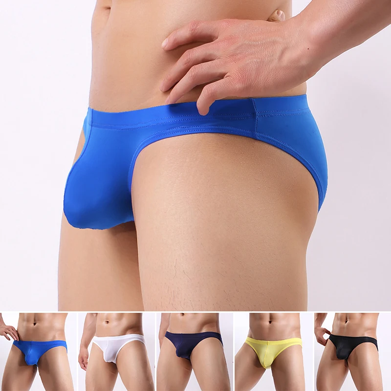 Smooth Underwear Panties For Men Soft Ice Silk Sheer Pouch Mini Bikini Low Waist Seamless Underpants Solid Color
Smooth Underwear Panties For Men Soft Ice Silk Sheer Pouch Mini Bikini Low Waist Seamless Underpants Solid Color