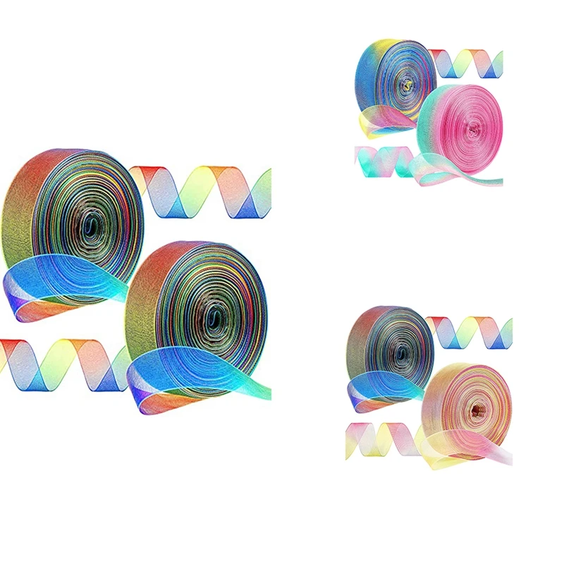 2 Rolls Ribbon 50 Yard Per 1 Inch Wide Glitter Wrapping Ribbon Wrapping Craft Hair Wedding Party Decoration Supplies
2 Rolls Ribbon 50 Yard Per 1 Inch Wide Glitter Wrapping Ribbon Wrapping Craft Hair Wedding Party Decoration Supplies
