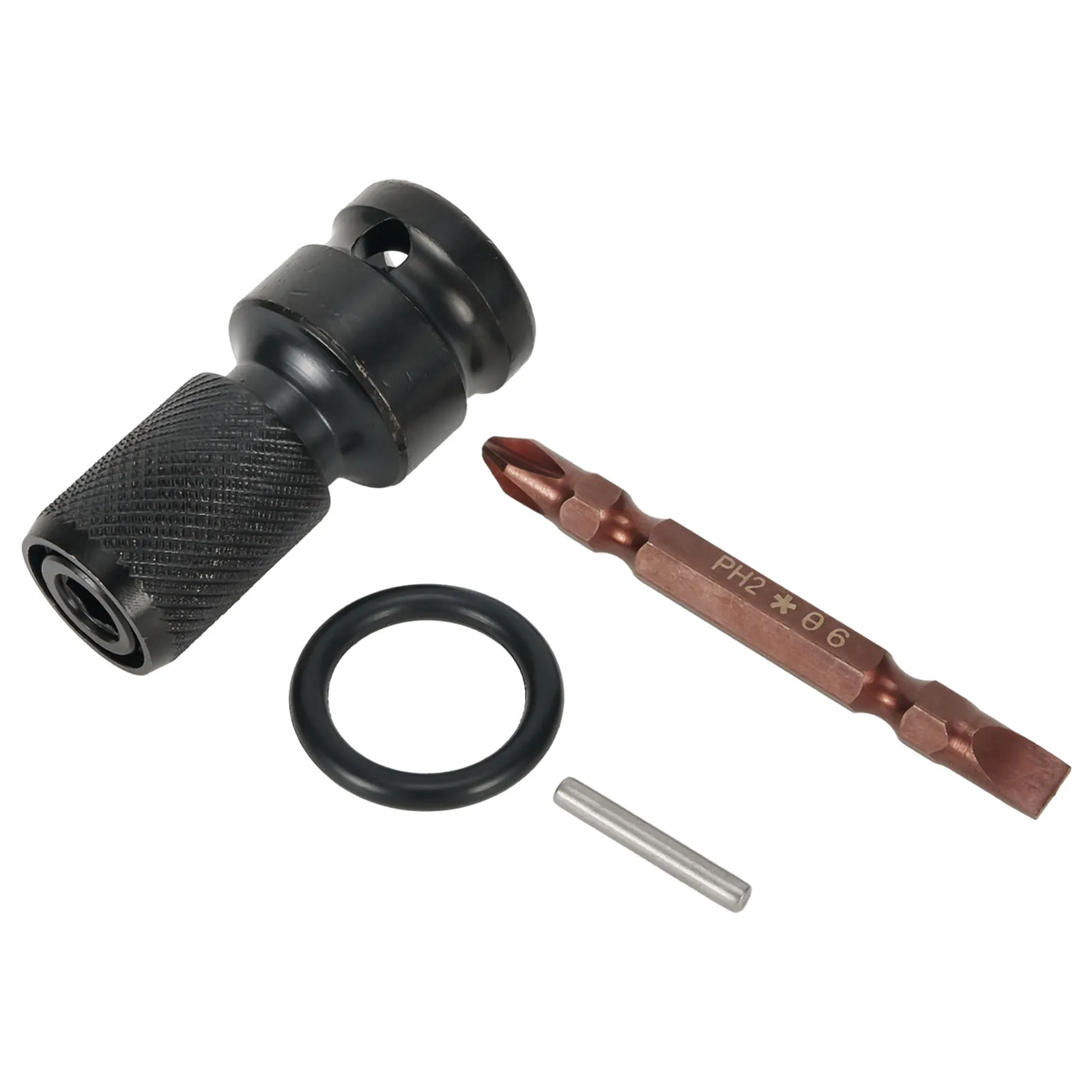 Professional Socket Adapter Chromium Vanadium Steel with 1/2 Square to 1/4 Hex Converter and SL & PH2 Bit Heads
Professional Socket Adapter Chromium Vanadium Steel with 1/2 Square to 1/4 Hex Converter and SL & PH2 Bit Heads