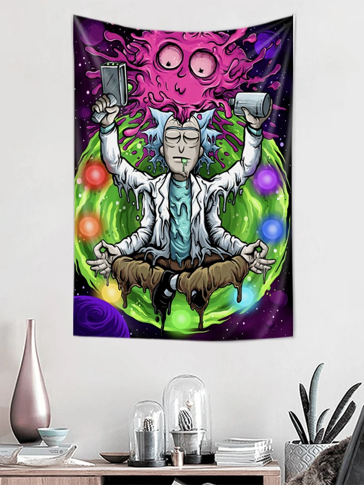 Psychedelic Meditation Hippie 3D Cartoon Boho Tapestry Kawaii Aesthetics Home Decor Dorm Bedroom Living Room 
Psychedelic Meditation Hippie 3D Cartoon Boho Tapestry Kawaii Aesthetics Home Decor Dorm Bedroom Living Room