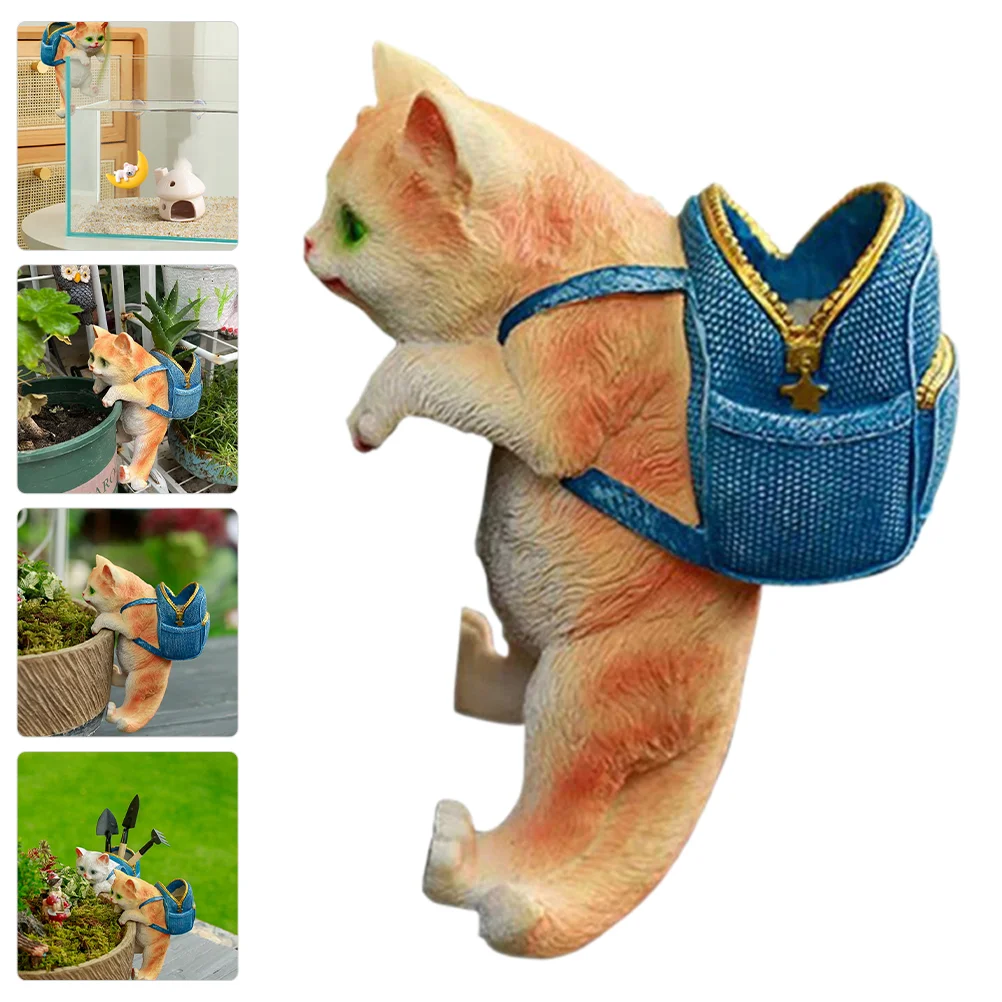 Cat Pot Hugger Figurine Animal Planter Statue Garden Sculpture Figurines Decor Hanger Mini Figure Miniature Kitten Ornament
Cat Pot Hugger Figurine Animal Planter Statue Garden Sculpture Figurines Decor Hanger Mini Figure Miniature Kitten Ornament