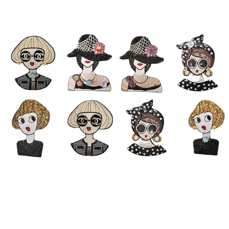 10pcs/lot Luxury Fashion Large Sequin Embroidery Patch Girl Beauty Shirt Clothing Decoration Sewing Accessory Craft Diy Applique 
10pcs/lot Luxury Fashion Large Sequin Embroidery Patch Girl Beauty Shirt Clothing Decoration Sewing Accessory Craft Diy Applique