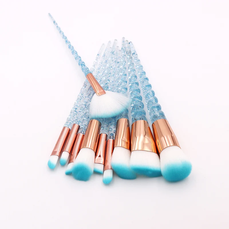 10Pcs Blue Unicorn Makeup Brushes Set Powder Eyeshadow Foundation Lip Brush Crystal Diamond Make up brush Kits maquiagem
10Pcs Blue Unicorn Makeup Brushes Set Powder Eyeshadow Foundation Lip Brush Crystal Diamond Make up brush Kits maquiagem