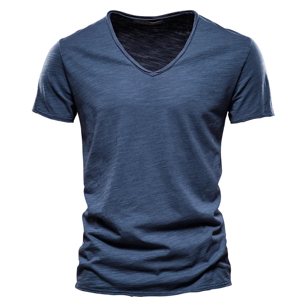 Summer men's new solid color slub cotton V-neck short-sleeved T-shirt cotton bottoming shirt men clothing men t shirt
Summer men's new solid color slub cotton V-neck short-sleeved T-shirt cotton bottoming shirt men clothing men t shirt