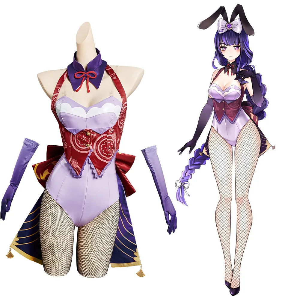 Genshin Impact Beelzebul Raiden Shogun Cosplay Costume Bunny Girl Jumpsuit Outfits Halloween Carnival Suit
Genshin Impact Beelzebul Raiden Shogun Cosplay Costume Bunny Girl Jumpsuit Outfits Halloween Carnival Suit