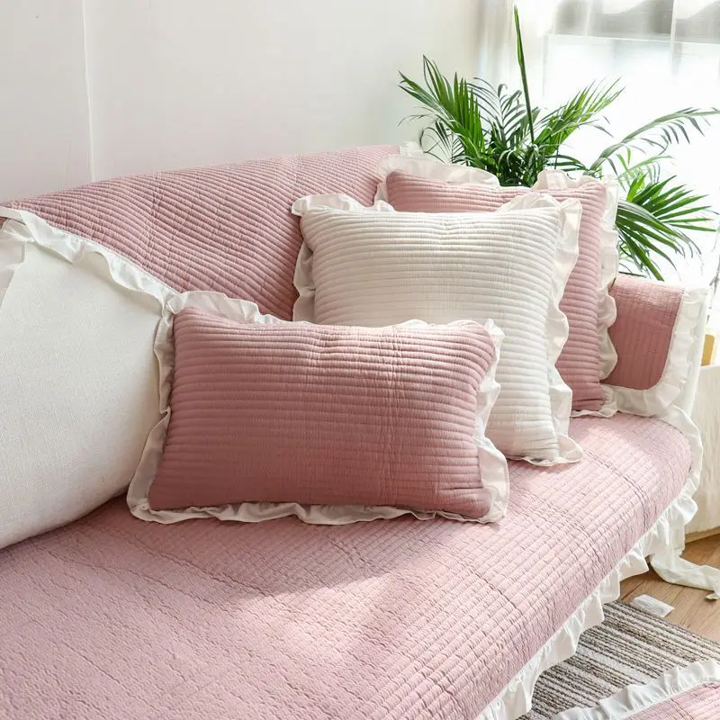 Promotion New Princess Lovely Sofa Cover Towel Lace Pink Green Blue Pure Color Cotton Non-slip Sofa Girl Living Lady Room
Promotion New Princess Lovely Sofa Cover Towel Lace Pink Green Blue Pure Color Cotton Non-slip Sofa Girl Living Lady Room