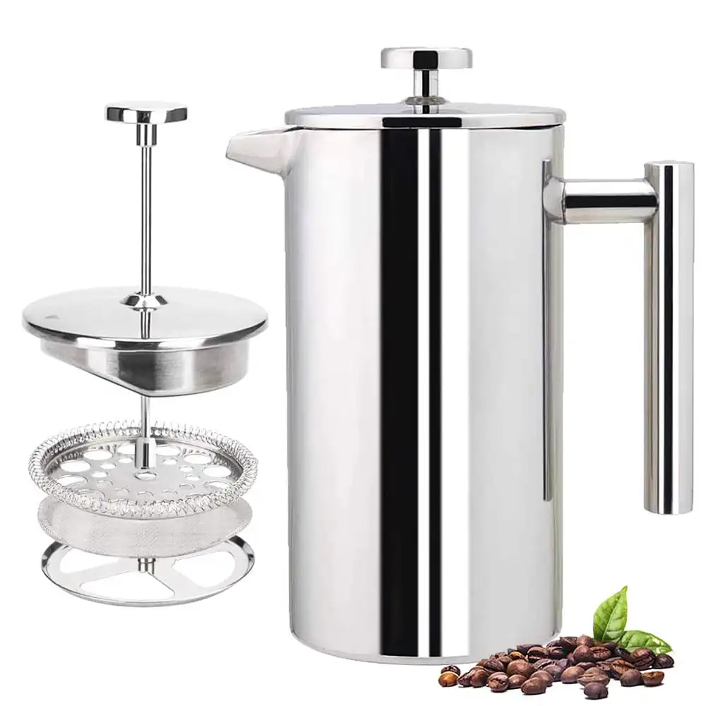 axGear Stainless Steel French Press Coffee Maker 800ml Easy Clean Tea Pot with Filter
axGear Stainless Steel French Press Coffee Maker 800ml Easy Clean Tea Pot with Filter