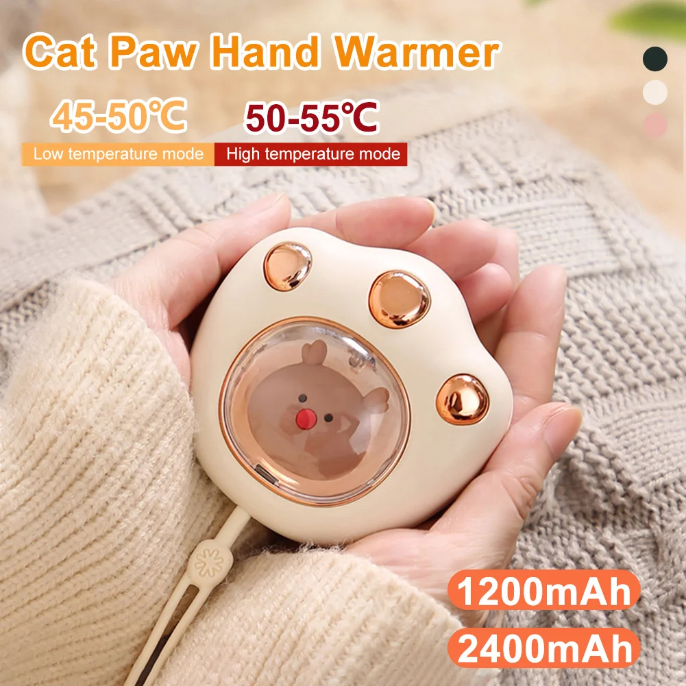 Portable Hand Warmer Cute Cat Claw USB Rechargaeble Electric Mini Heater Winter Warm Power Bank Heater for Winter Outdoor Home
Portable Hand Warmer Cute Cat Claw USB Rechargaeble Electric Mini Heater Winter Warm Power Bank Heater for Winter Outdoor Home