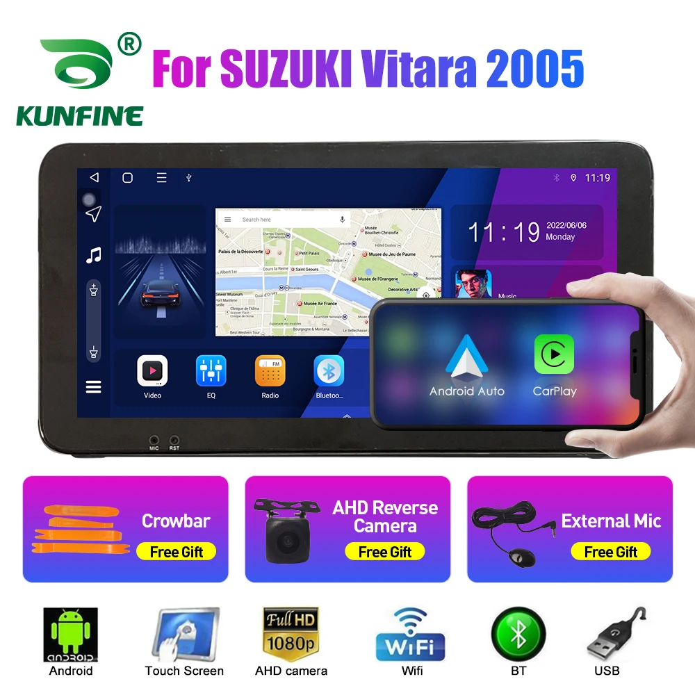 Автомобильный радиоприемник 10 33 дюймов для SUZUKI Vitara 2005 2Din Android Восьмиядерный