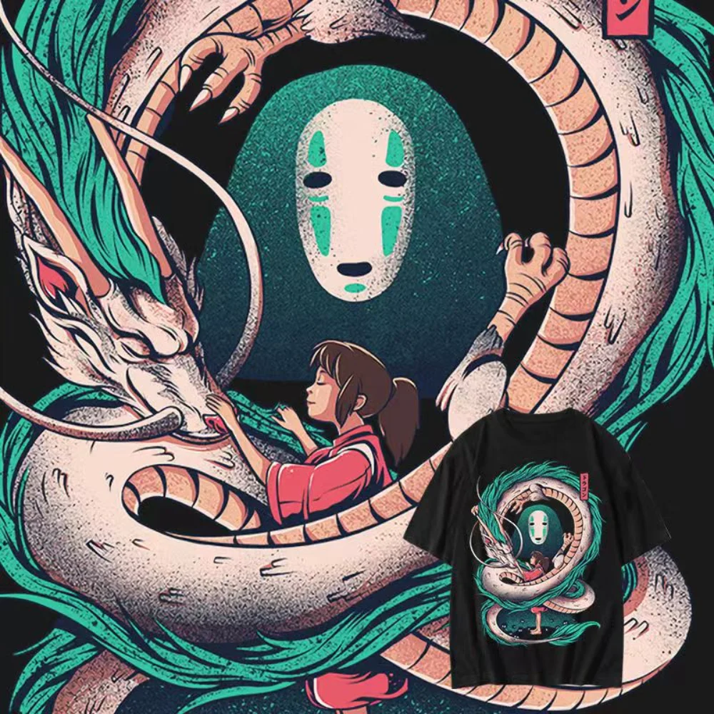 Spirited Away Oversized Anime T-shirts Studio Ghibli Manga Graphic Men Cotton Short Sleeve Tee Women Top Summer Couple Clothing
Spirited Away Oversized Anime T-shirts Studio Ghibli Manga Graphic Men Cotton Short Sleeve Tee Women Top Summer Couple Clothing