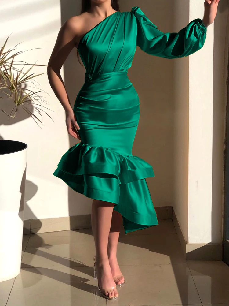 AOMEI Shiny Dresses One Shoulder Women Party Christmas 4XL Long Sleeve Irregular Satin Gowns Evening Cocktail Bridemaid Birthday
AOMEI Shiny Dresses One Shoulder Women Party Christmas 4XL Long Sleeve Irregular Satin Gowns Evening Cocktail Bridemaid Birthday