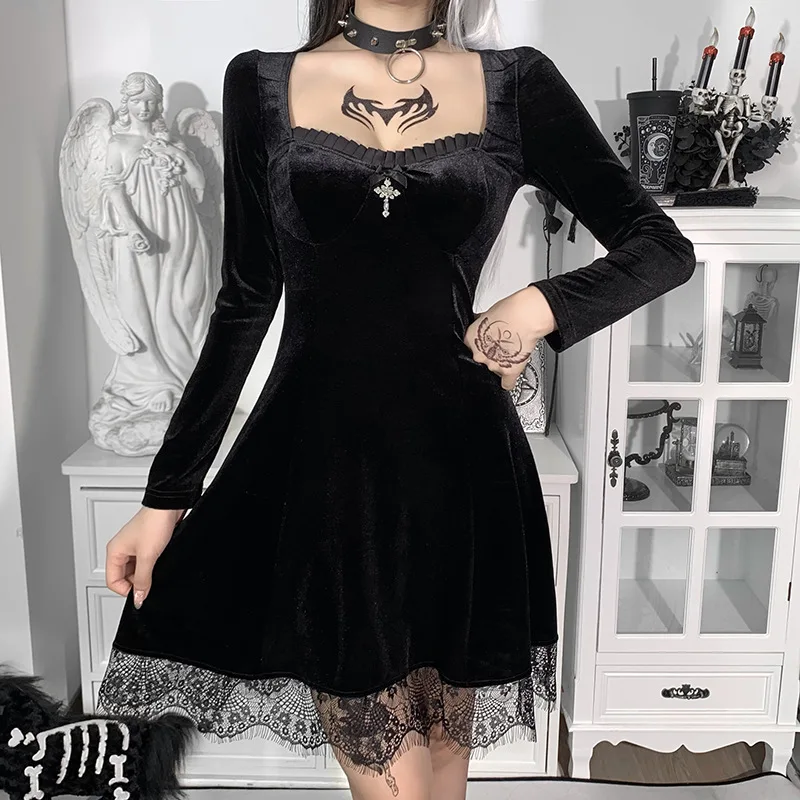 Long Sleeve Dress Women Solid Square Collar Lady Elegant Fashion Design Spring New Mid-calf Daily Casual Korean Style
Long Sleeve Dress Women Solid Square Collar Lady Elegant Fashion Design Spring New Mid-calf Daily Casual Korean Style