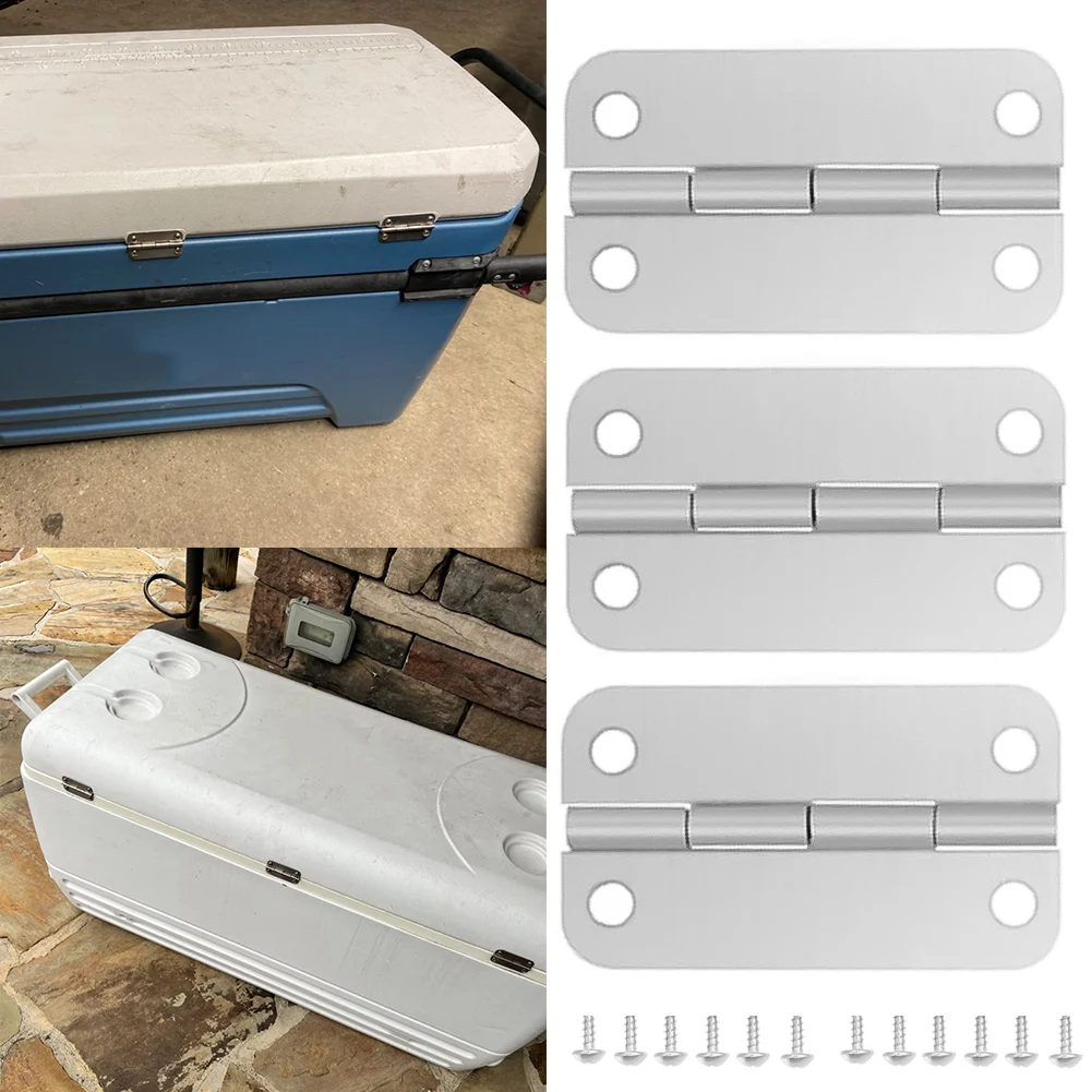 Cooler Hinges Kit Stainless Steel Hinge For Igloo Cooler Parts Ice Chests Hinges With Screws Universal Replacement Part
Cooler Hinges Kit Stainless Steel Hinge For Igloo Cooler Parts Ice Chests Hinges With Screws Universal Replacement Part
