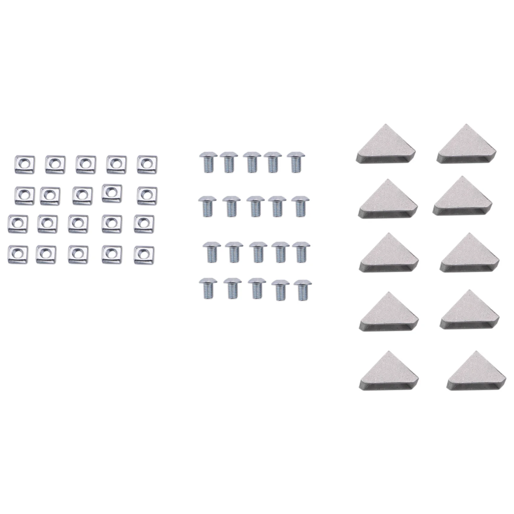 50Pcs Corner Bracket 2020 Series Aluminum Profile Connector Set for 6mm Slot Aluminum Profile Accessories
50Pcs Corner Bracket 2020 Series Aluminum Profile Connector Set for 6mm Slot Aluminum Profile Accessories