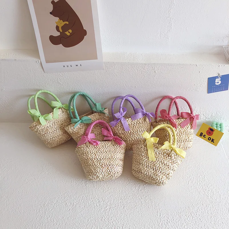 Girls Straw Bag Sweet Bow Handbags for Children Summer Beach Travel Tote Bags Korean Fashion Shoulder Bags Princess Handbag Gift
Girls Straw Bag Sweet Bow Handbags for Children Summer Beach Travel Tote Bags Korean Fashion Shoulder Bags Princess Handbag Gift