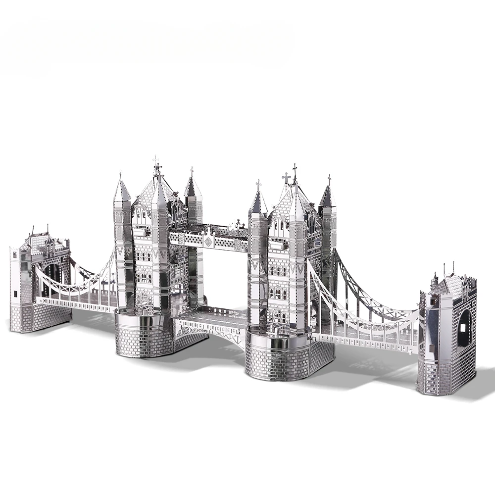 

3D Metal Puzzle -London Tower Bridge Jigsaw Toy ,Model Building Kits Christmas and Birthday Gifts for Adults