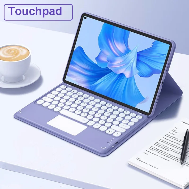

Чехол для клавиатуры Trackpad для Lenovo Tab M10, диагональ 10,6 дюйма, TB360ZU 360XU 2023 дюйма, съемный чехол для клавиатуры с Bluetooth и клавиатурой