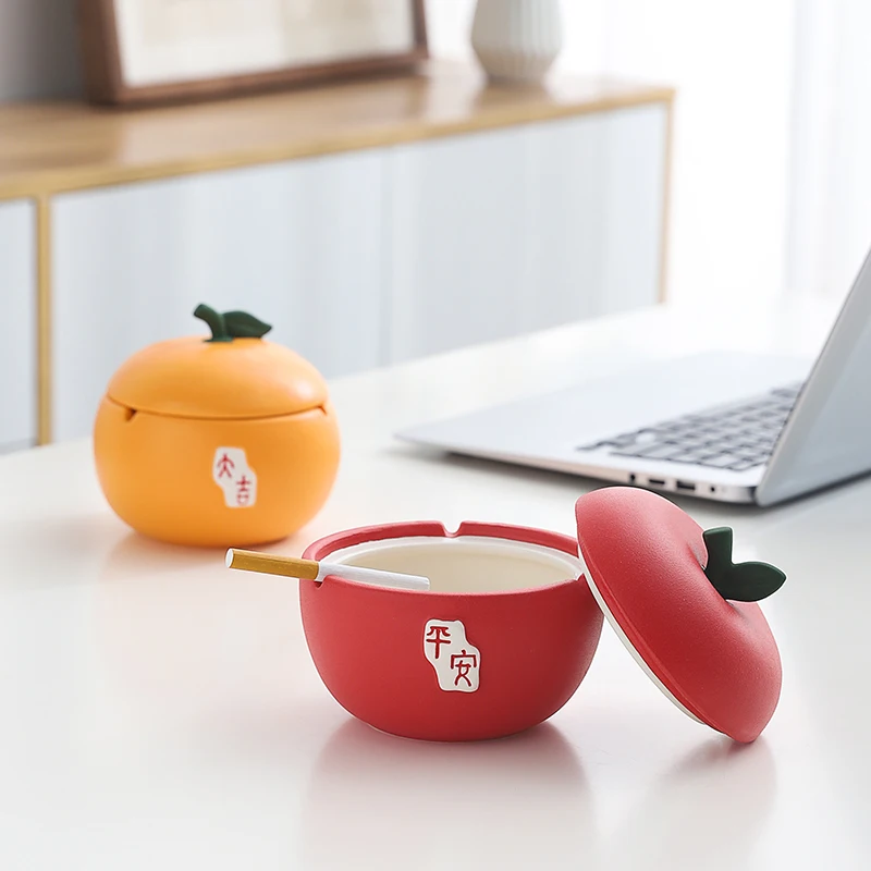 Ceramic Apple And Orange Ashtray With Fly Ash Cover Creative Personality Living Room gift for boyfriend Ashtrays
Ceramic Apple And Orange Ashtray With Fly Ash Cover Creative Personality Living Room gift for boyfriend Ashtrays
