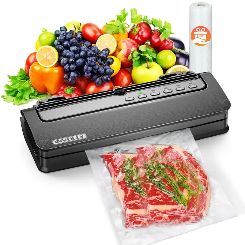 in 1 Vacuum Sealer , 65Kpa Automatic Food Sealer with 6 Modes for Food Preservation, Food Sealer with External Vacuum System, I
in 1 Vacuum Sealer , 65Kpa Automatic Food Sealer with 6 Modes for Food Preservation, Food Sealer with External Vacuum System, I