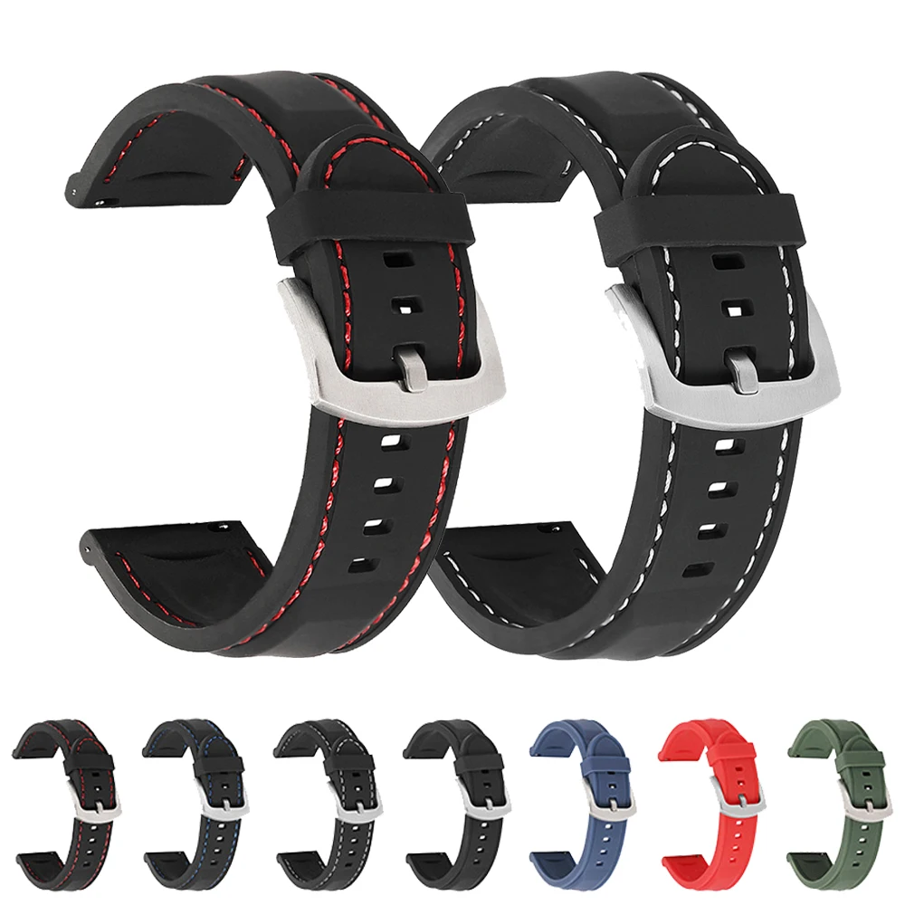 20mm 22mm Silicone Band For Samsung galaxy watch 5/pro/4 44mm 40mm Active 2 Gear 3 Strap bracelet Galaxy Watch 4 46mm 42mm Bands
20mm 22mm Silicone Band For Samsung galaxy watch 5/pro/4 44mm 40mm Active 2 Gear 3 Strap bracelet Galaxy Watch 4 46mm 42mm Bands