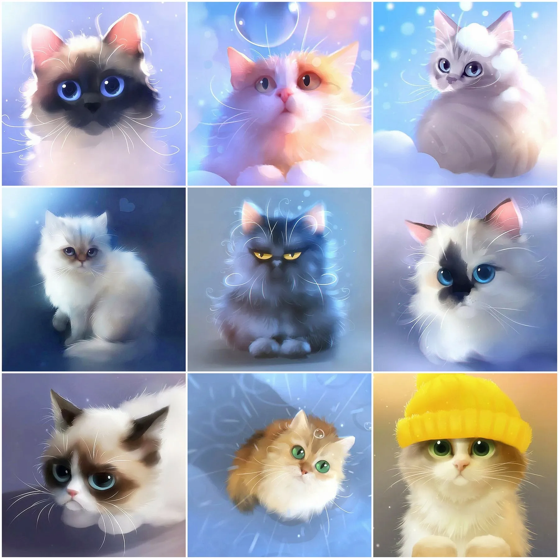 HUACAN Diamond Painting Cat Diamond Embroidery Animal Pictures Of Rhinestones Mosaic Decor For Home New Arrivals
HUACAN Diamond Painting Cat Diamond Embroidery Animal Pictures Of Rhinestones Mosaic Decor For Home New Arrivals