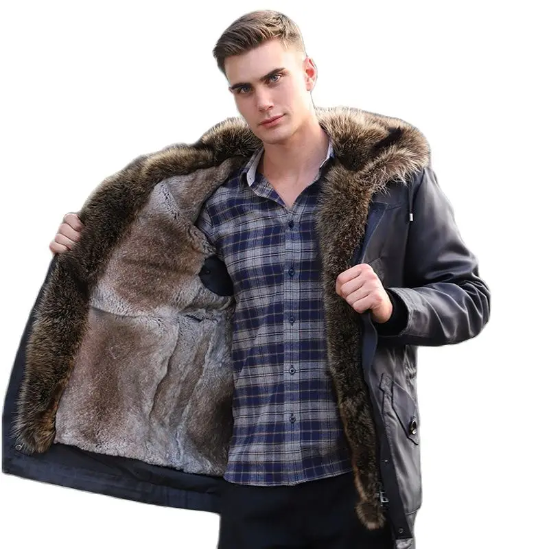 Мужская куртка-бомбер из натурального меха енота Паркер с подкладкой из кроличьего меха зимнее пальто из натуральной кожи локомотивное пальто из натурального меха 2023
Мужская куртка-бомбер из натурального меха енота Паркер с подкладкой из кроличьего меха зимнее пальто из натуральной кожи локомотивное пальто из натурального меха 2023