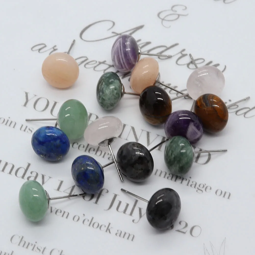 1pair 12 Mm Beads 20mm Pin Earrings Natural Semi-precious Stone Round Shaped Stone Beads Tiger Eye Green Aventurine 8colors
1pair 12 Mm Beads 20mm Pin Earrings Natural Semi-precious Stone Round Shaped Stone Beads Tiger Eye Green Aventurine 8colors