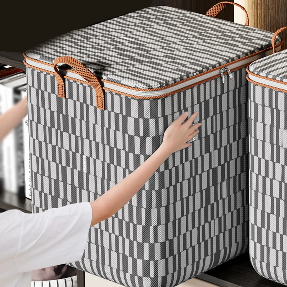 2pcs Household Clothes Quilt Bins Container Organizers With Handle Fabric Storage Bags With Lids For Bedroom Closet Wardrobe
2pcs Household Clothes Quilt Bins Container Organizers With Handle Fabric Storage Bags With Lids For Bedroom Closet Wardrobe