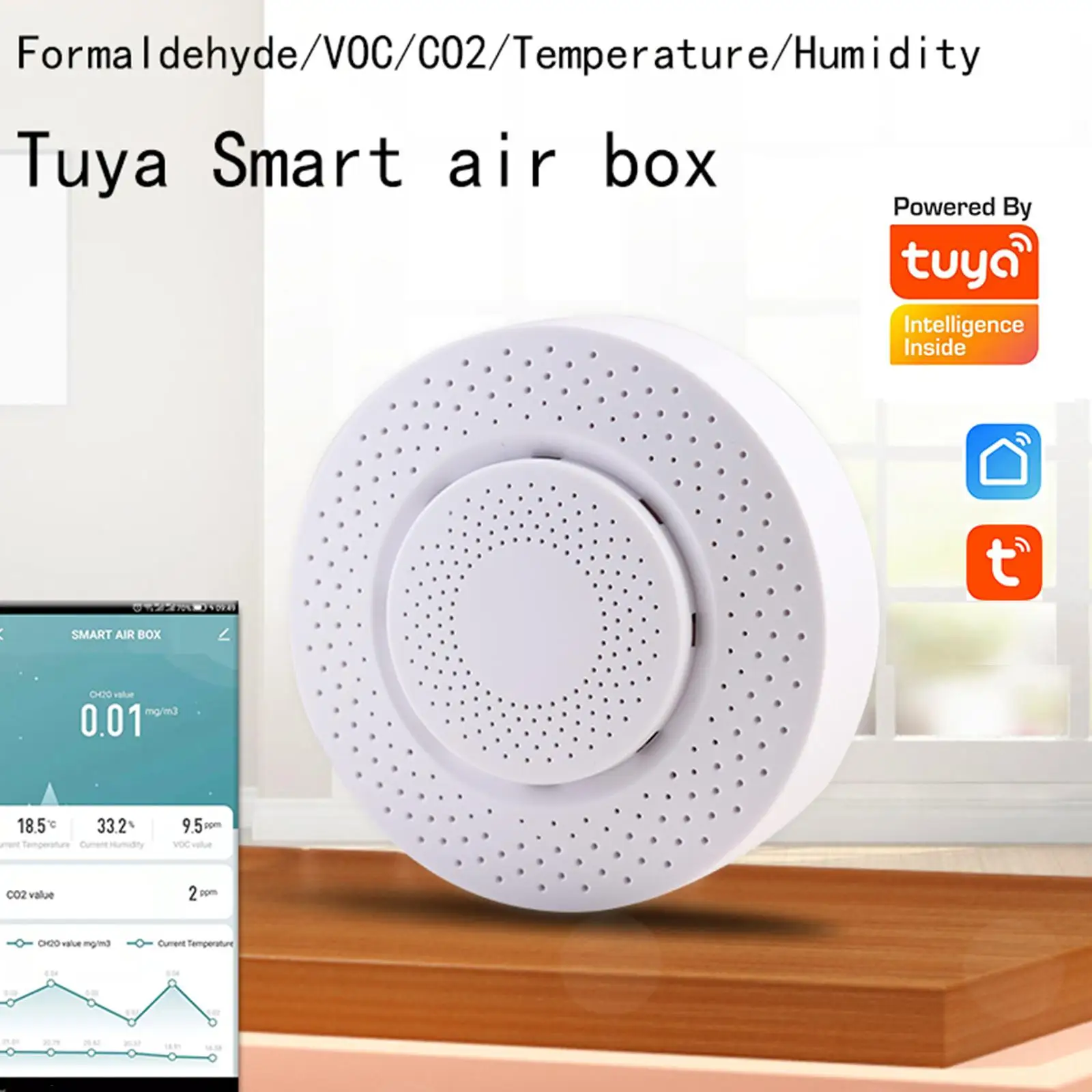 Brand New Easy To Use Home Security Air Box Air Detector 100*100*40mm 1pc ABS USB 5V/1A White CO2 Air Detector
Brand New Easy To Use Home Security Air Box Air Detector 100*100*40mm 1pc ABS USB 5V/1A White CO2 Air Detector