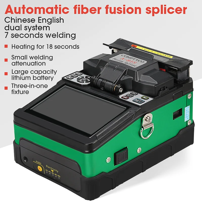 A-81S зеленое автоматическое устройство для термического сращивания, оптоволоконное устройство для термического сращивания, машина для сращивания оптического волокна высокая точность
A-81S зеленое автоматическое устройство для термического сращивания, оптоволоконное устройство для термического сращивания, машина для сращивания оптического волокна высокая точность