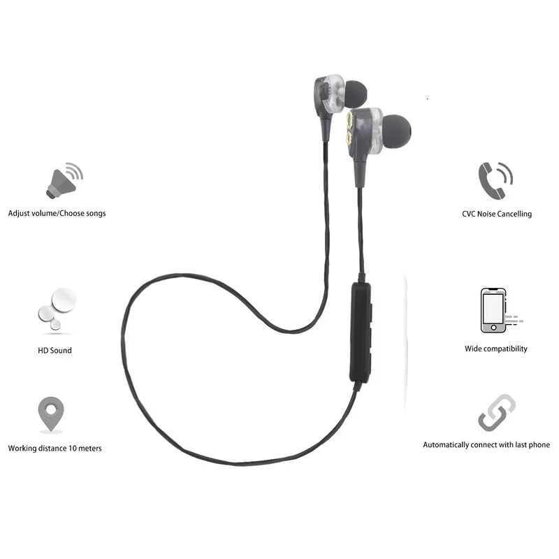 Stereo Bluetooth Wireless Sport Earphones With Microphone In Ear Neckband Headphones 6d Surround Music Earbuds With Card Slot
Stereo Bluetooth Wireless Sport Earphones With Microphone In Ear Neckband Headphones 6d Surround Music Earbuds With Card Slot