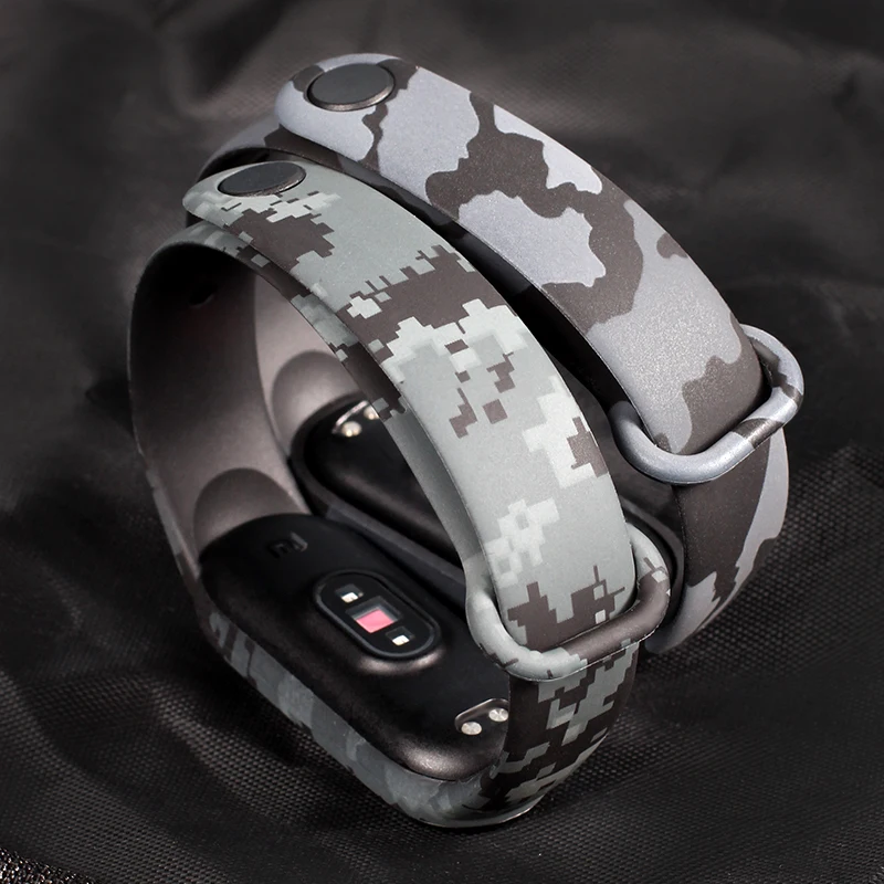 Камуфляжный силиконовый ремешок для Mi Band 7 6 5 4 3, сменный браслет на запястье для Xiaomi Mi Band 6 5 4
Камуфляжный силиконовый ремешок для Mi Band 7 6 5 4 3, сменный браслет на запястье для Xiaomi Mi Band 6 5 4