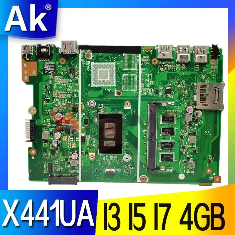 Материнская плата X441UA для ноутбука ASUS X441U X441UV X441UF X441UAK F441U A441U оригинальная материнская плата I3 I5 I7 процессор 4GB-RAM
Материнская плата X441UA для ноутбука ASUS X441U X441UV X441UF X441UAK F441U A441U оригинальная материнская плата I3 I5 I7 процессор 4GB-RAM