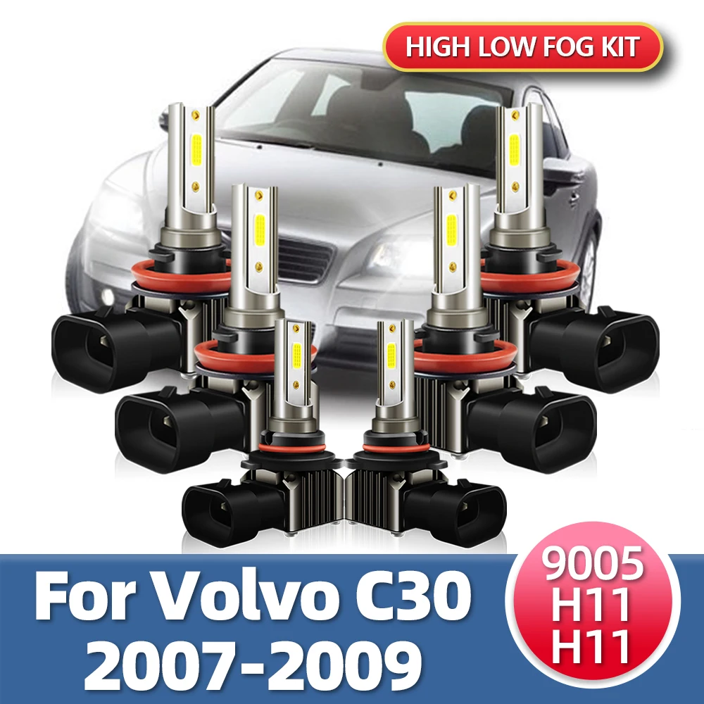 6x LED MINI Headlights Foglight Car Front Bulbs 9005 H11 H9 H8 Combo High Low Fog Lamps Kit For Volvo C30 2007 2008 2009
6x LED MINI Headlights Foglight Car Front Bulbs 9005 H11 H9 H8 Combo High Low Fog Lamps Kit For Volvo C30 2007 2008 2009