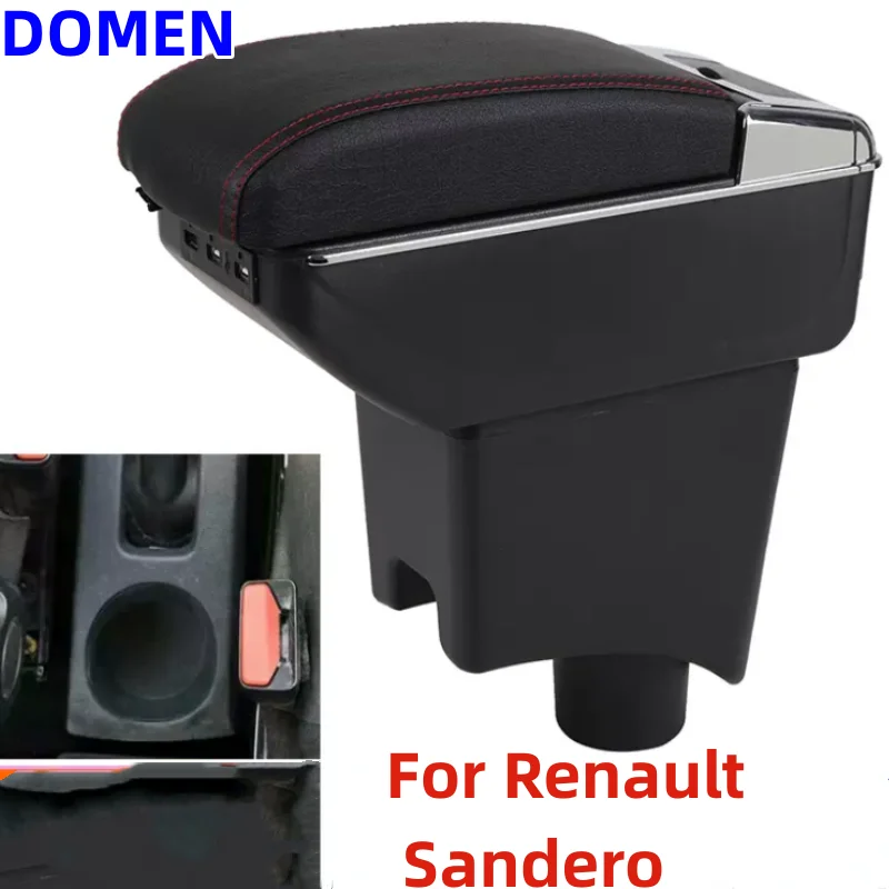 NEW For Renault Sandero armrest box Original dedicated central armrest box modification accessories Dual Layer USB Charging
NEW For Renault Sandero armrest box Original dedicated central armrest box modification accessories Dual Layer USB Charging