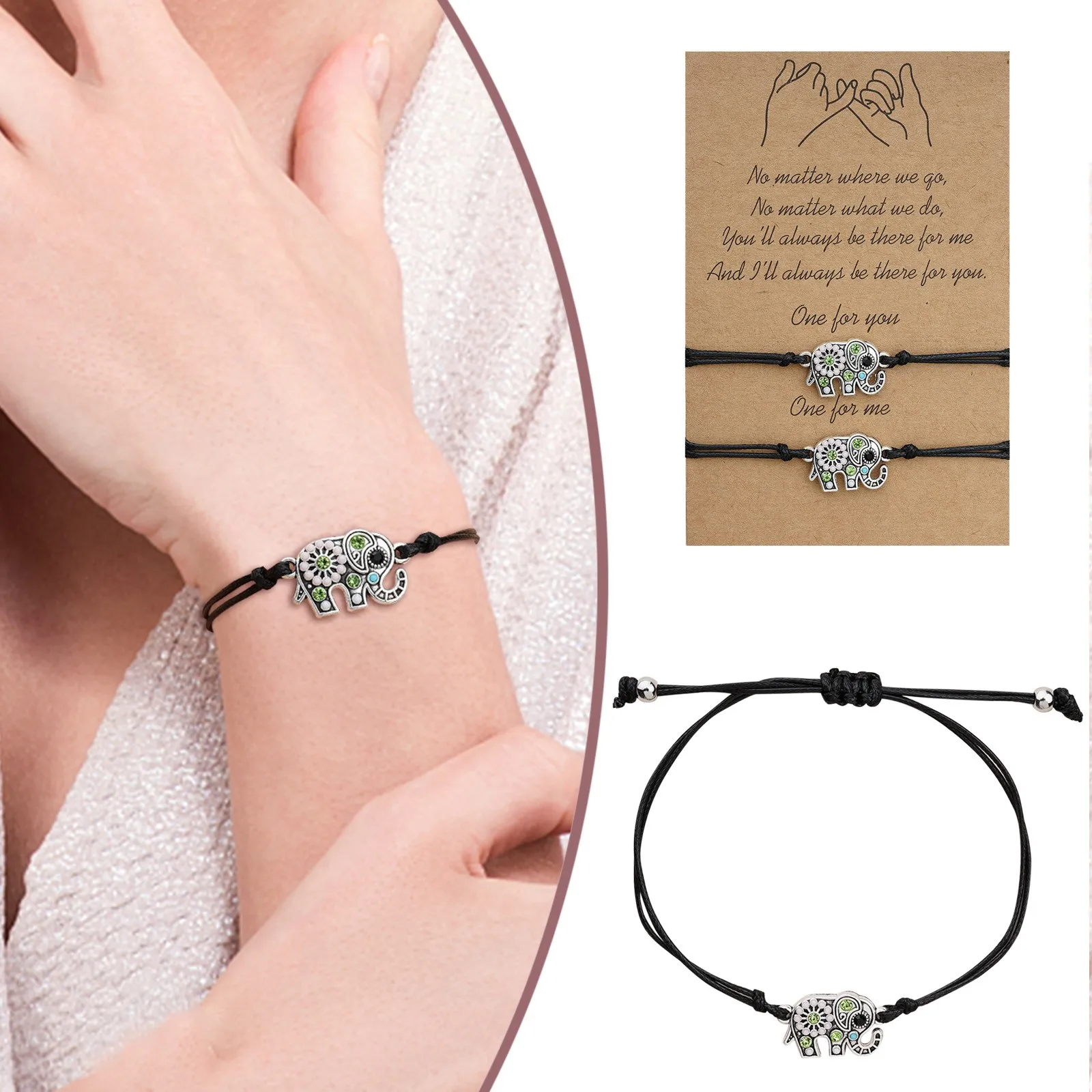Elephant Bridal Jewelry bracelet for Wedding Ethnic Style Point Drill Hollow Elephant Card Bracelet Creative Indigenous Jewelry
Elephant Bridal Jewelry bracelet for Wedding Ethnic Style Point Drill Hollow Elephant Card Bracelet Creative Indigenous Jewelry