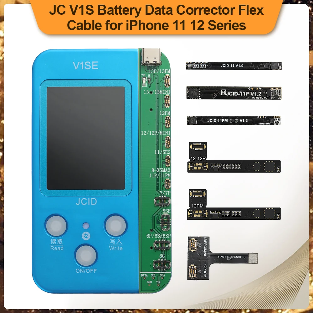 JC-V1SE Battery Data Testing Board For iPhone 6-13 Pro Max Built-in External Battery Repair Flex Battery Adapter Flex For 12
JC-V1SE Battery Data Testing Board For iPhone 6-13 Pro Max Built-in External Battery Repair Flex Battery Adapter Flex For 12