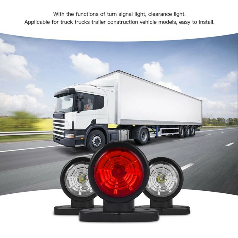 1Pcs Universal 12V 24V Red White LED Car Tailer Truck Side Marker Light Lights Indicator Signal Lamp For Camper Trailer Lorry
1Pcs Universal 12V 24V Red White LED Car Tailer Truck Side Marker Light Lights Indicator Signal Lamp For Camper Trailer Lorry